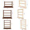 Wooden Bracelets Display Rack with Hooks Spacious Jewelry Holder Display Practical Aesthetic Necklace Holder for Trade Show
