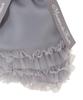 Maison de FLEUR Tulle Frill Double Ribbon Tote Size Tote Bag 08001132600 2-Way Bag, Gray, F,
