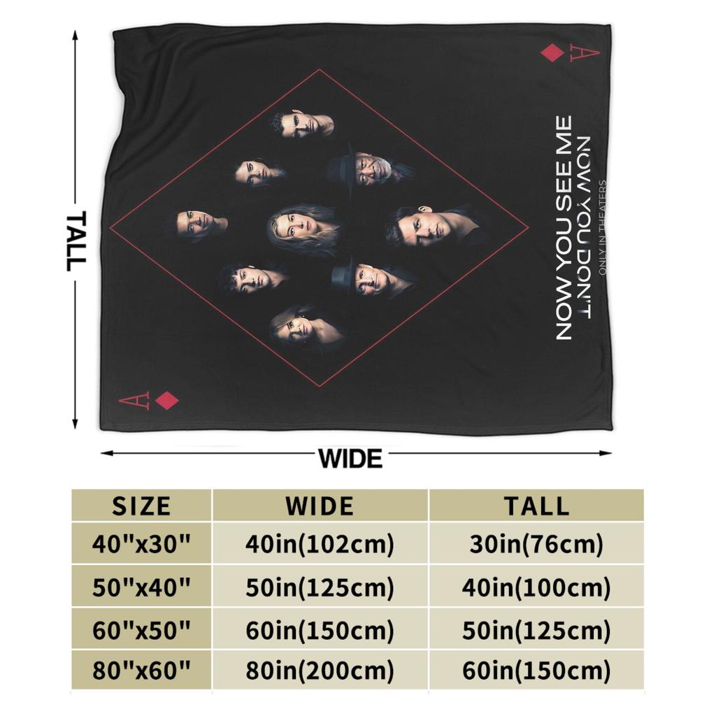Now You See Me 3 Movie  Blanket  Warm Soft Pattern Plush Throw Blanket For Bedroom Camping Flannel Bedspread Bed Cover