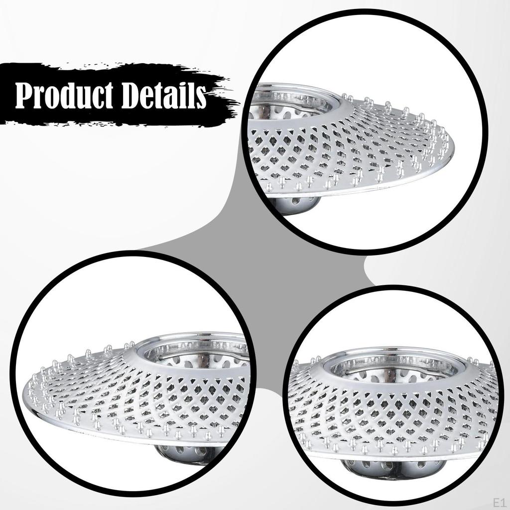 Shower Drain Hair Catcher, Multifunctional Easy to Clean Practical, Bathtub Stopper for