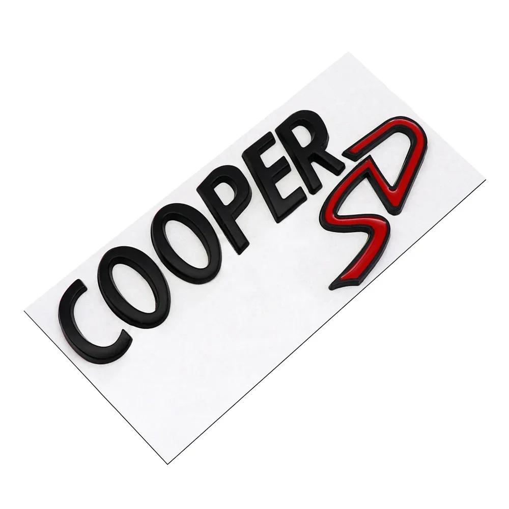 3D Metal COOPERS/D/SD Letter Badge Sticker Rear Trunk Emblem Decal High-Quality Automotive Exterior Accessories