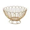 Simple Modern Iron Fruit Basket Drainable Fruit Bowl Snacks Bread Storage Household Tabletop Food Display Container Organizer