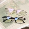 Women Anti Blue Light Glasses Vintage Computer Eyewear Full Frame Transparent Eye Protection Eyepiece Square Goggles Eyeglasses
