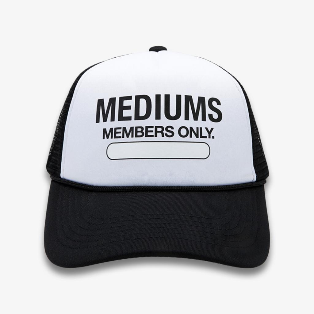 Midieomseu Members Only Trucker Hat - Black&White