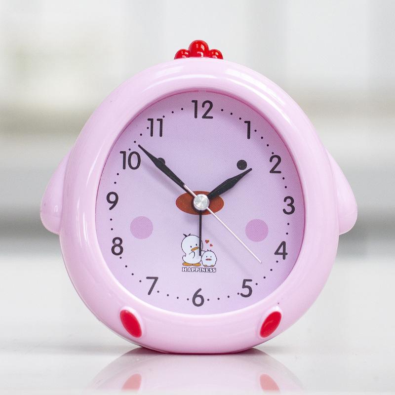 Cute Little Rabbit Cartoon Alarm Clock Boy Girl Child Student Using Lazy Small Alarm Clock Bedside Small Alarm Clock