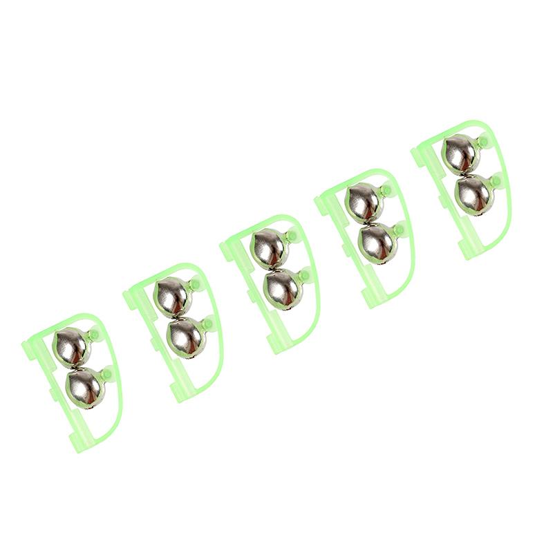 

5/10 шт. зажим для удочки сигнальные колокольчики двойной сигнальный колокольчик зажим для удочки наконечник двойной колокольчик 5PCS