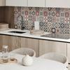 Decorative Vinyl Wall Panel with Print 100x50 Cm Mosaic Tile Patterns