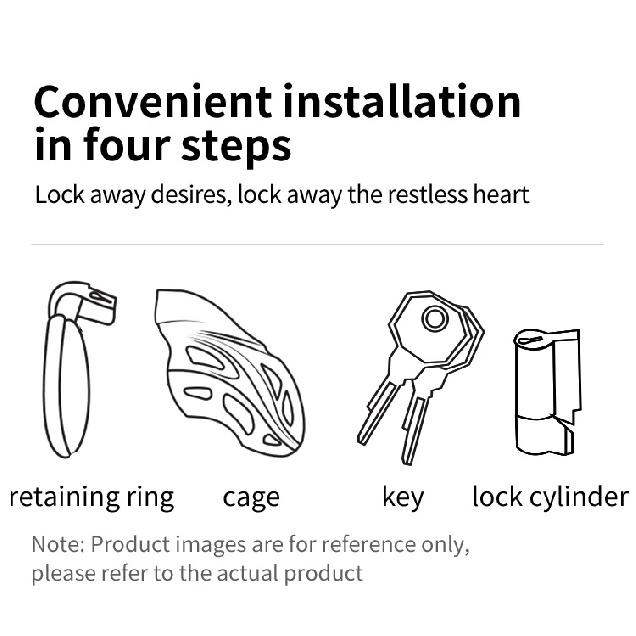 Bondage Belt Fetish Adult Sex Toys Male Chastity Device Cock Cage Penis Ring Lock for Men