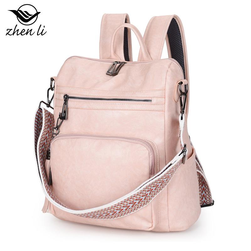 Backpack Lightweight Girls Retro Backpack, Large Capacity Ladies Backpack