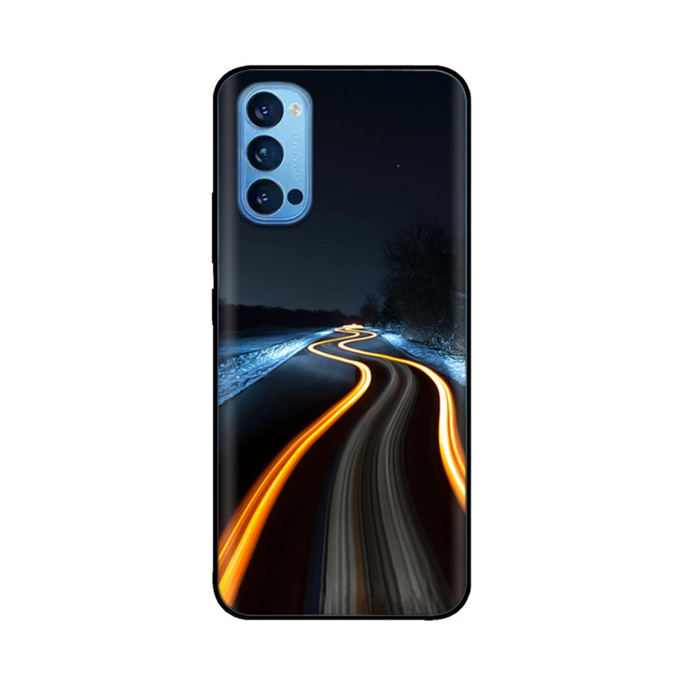 For Oppo Reno4 Pro 5G Case Soft TPU Black Silicone Phone Back Cover for OPPO Reno 4 Reno4 Pro 5G 4G Case Funda Coque Bumper Capa