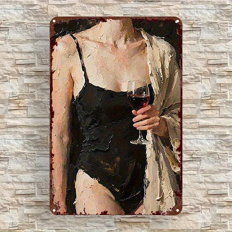

Metal Poster Vintage Wine Art x Inch Iron Wall Decor Easy Installation Home Christmas Gift 20x30cm