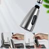1/2 In Spray Tap Head ABS Black Brushed Bubbling Rain Two Spray Style 360°