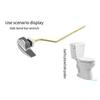 Copper Lever Toilet Tank Flush Lever Universal Side Mount Toilet Flush Handle  Water Tank