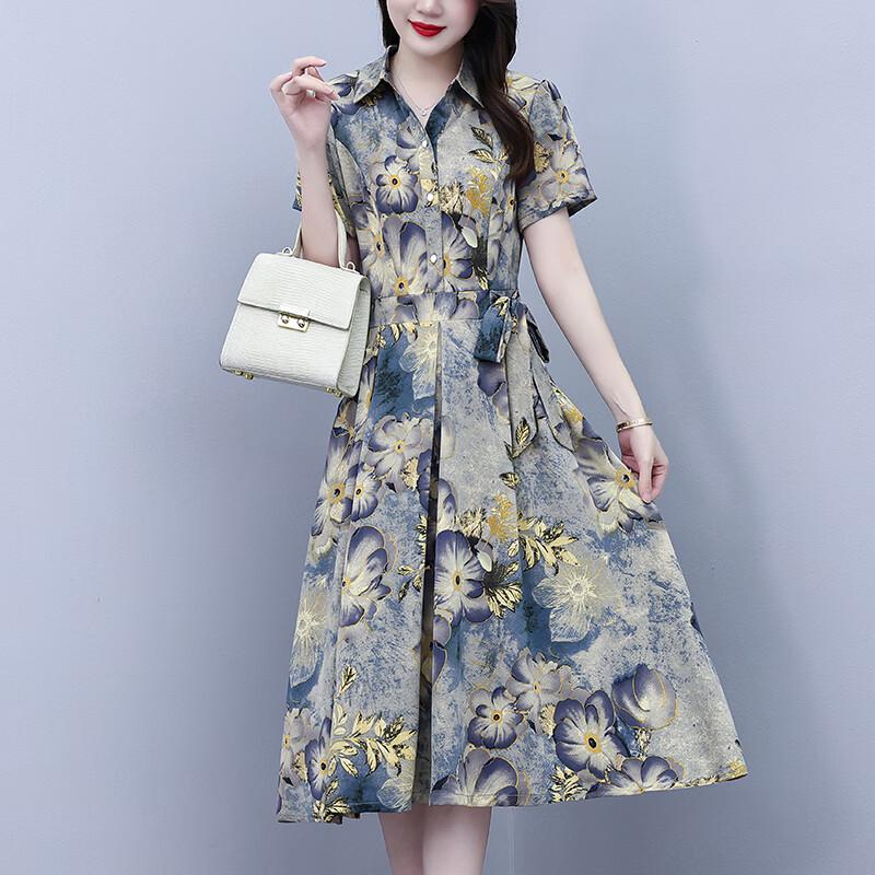 Aigre A-Line Polo Neck Summer Dress