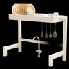 FANSUN Kitchen Sink Storage Dish Drying Rack, 76cm Single Tier