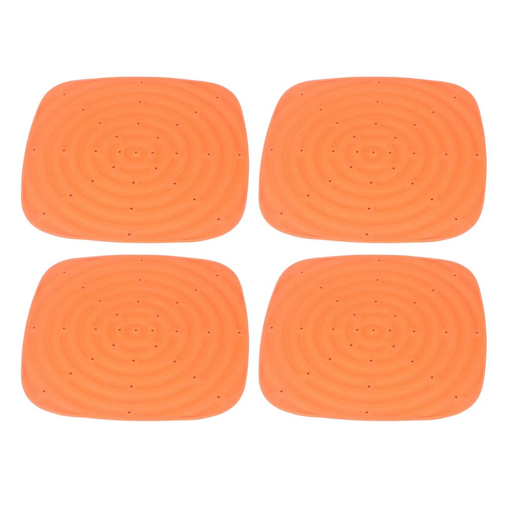 4pcs Chicken Nest Mat Washable Chicken Nesting Pads Nesting Box Pads for Laying Eggs Orange