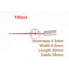 100pcs for Valeo Halla car generator carbon brush electric brush 4.5*6.5*20mm high copper resistance
