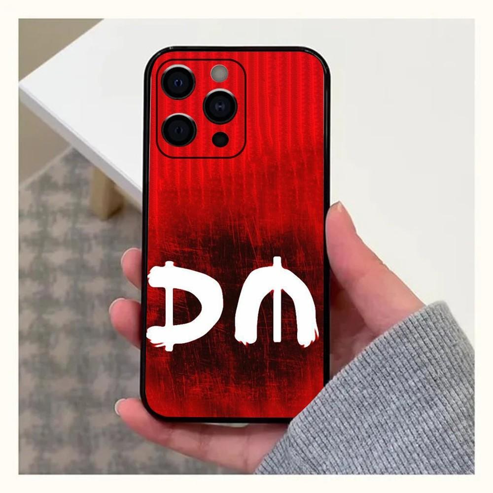 

D-Depeche Mode Rock Band Phone Case For Apple iPhone 15,14,13,12,11,Pro,X,XS,Max,XR,Plus,Mini Soft Black Cover iPhone8