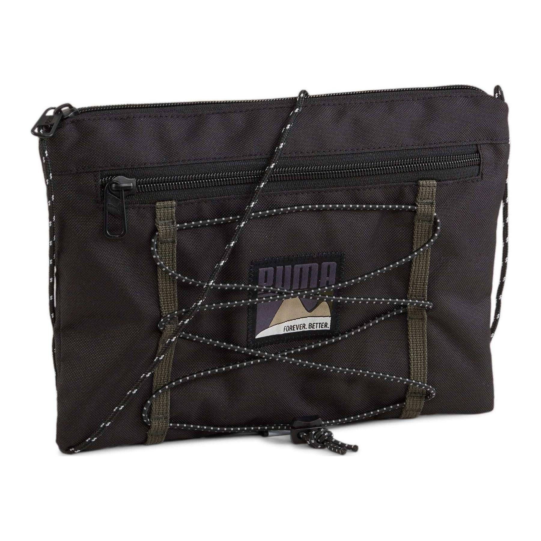 Puma Better Casual Fashion Zipper Closure Polyester Shoulder Crossbody Bag Unisex Bags Black 090703-01 Black