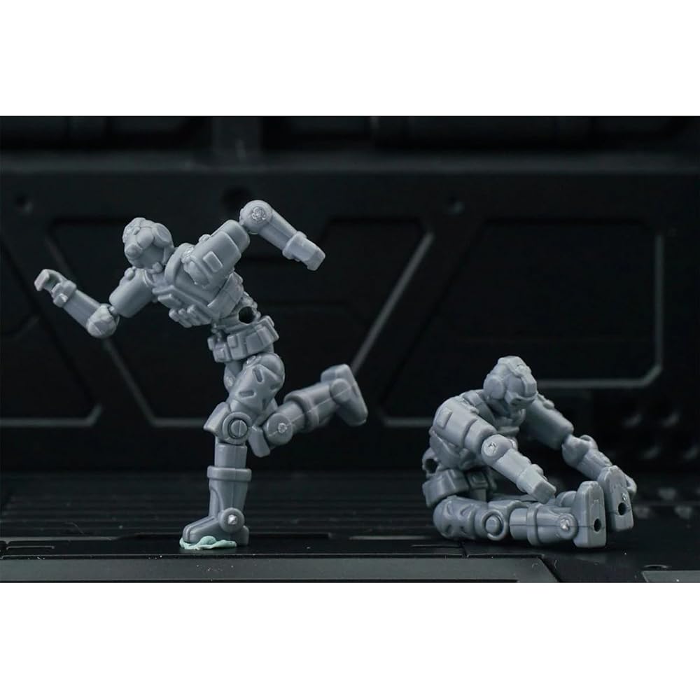 HiPlay Chieftain Continent 3-Minute Plan Series Mobile Unit Team Set of 6 Approx. 3cm Color-Coded Plastic Model Assembly Kit