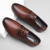 Spring Leather Shoes Low-top Casual Shoes Versatile Men's Shoes Black Shoes Waterproof Business Shoes Men's