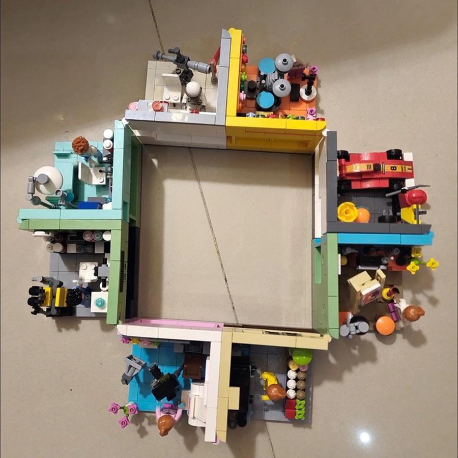 1 st Mini Gatuvy Syn Drömhus Racerbil Läkare Målare Musiker Forskare Konditor Kameraman Astronaut Byggklossar