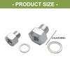 M12x1.5 M16x1 5 To 1/8 NPT Adapter Replacement Metal Engine Oil Pressure Sensor Adapter for LS Series Easy Installation
