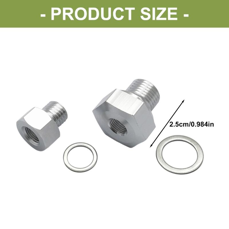 M12x1.5 M16x1 5 to 1/8 NPT Adapter Replacement Metal Engine Oil Pressure Sensor Adapter for LS Series Easy Installation