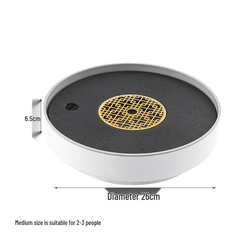 

High-End Rotating Gongfu Tea Tray with Draining Plate