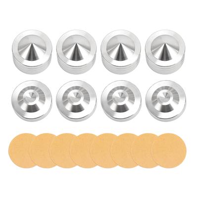 Speaker Spike Isolation Feet Pad Aluminum Alloy Shock Absorption HiFi Speaker Spike Pads for CD DVD