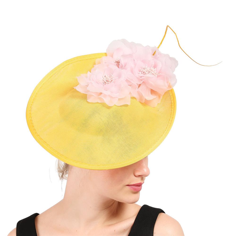 

European And American Socialites Aristocratic Temperament Horse Racing Festival Top Hat Socialites Family Party Hair Accessories Dress Headgear Hat Mo