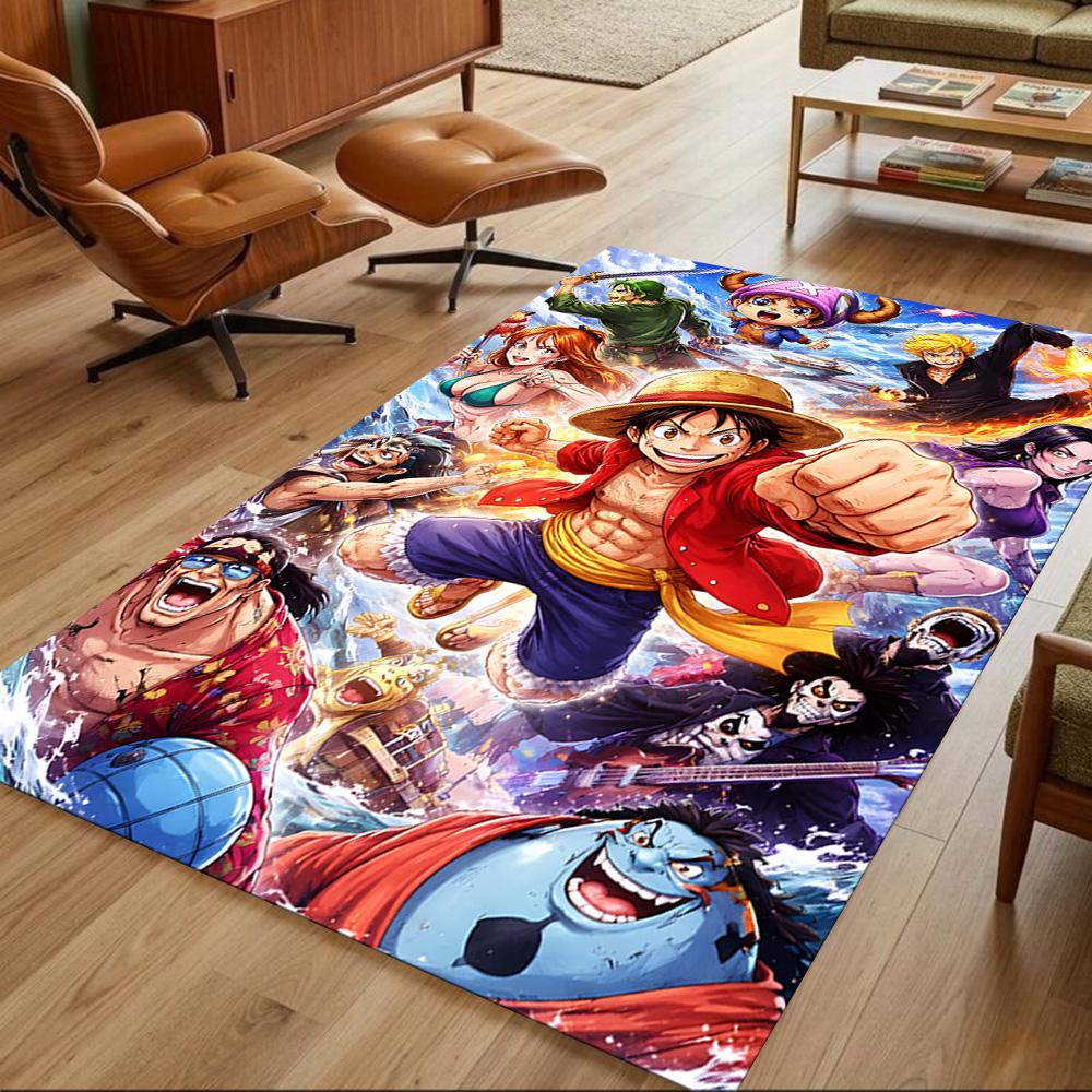 One Piece Adventure Journey Non-Slip Home Carpet Design for Office Decor Living Room Gift