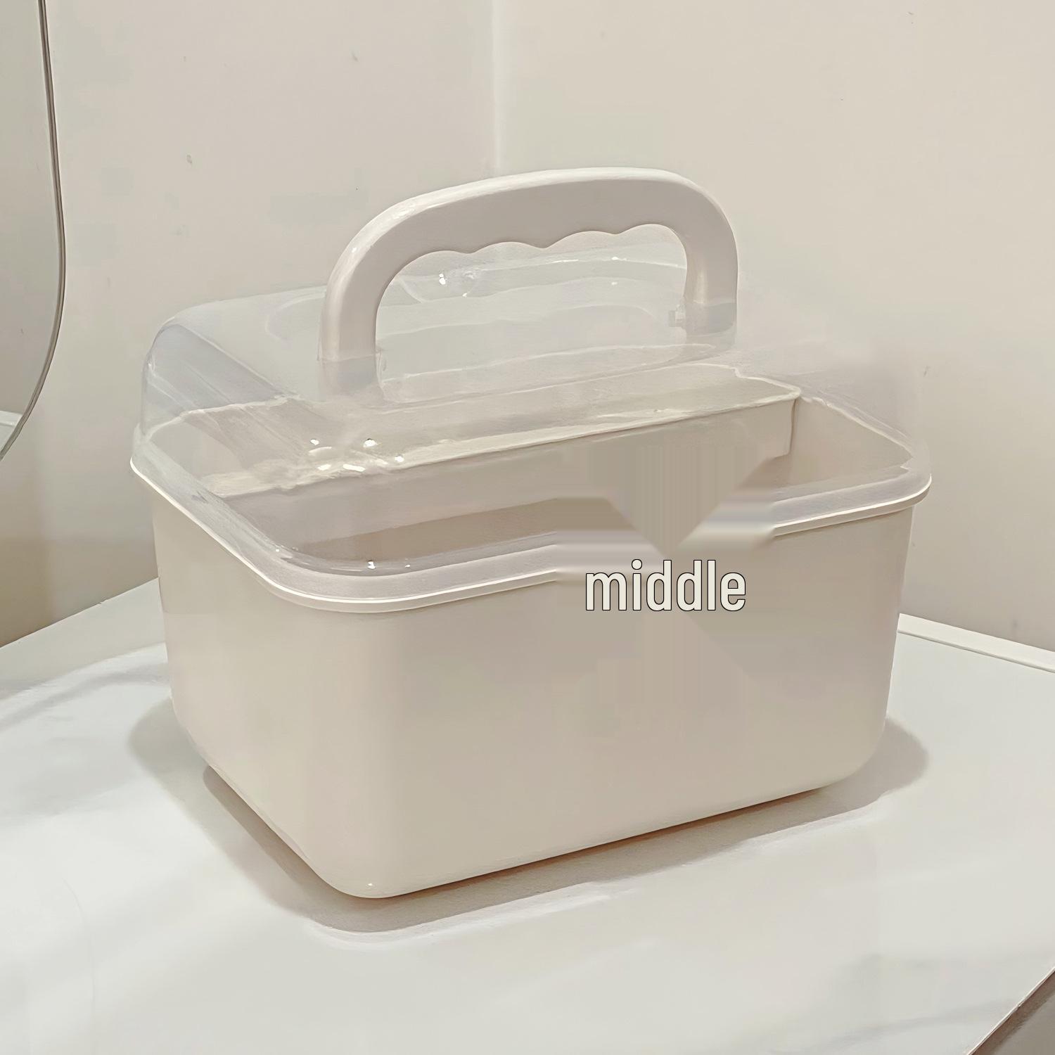 Multi-Layer Household First Aid Kit: Compact Medicine Storage Box for Dorm or Family Use