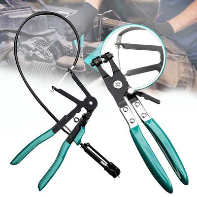 Bendable Hose Clamp Pliers Car Remover Kit Cable Type Flexible Wire LongStraight Throat Tube Bundle Clamp Tool