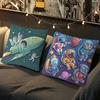 Cartoon R-Rocket AstronautS Pillow Case Removable Washable Cushion Cover – All-Season Soft Linen