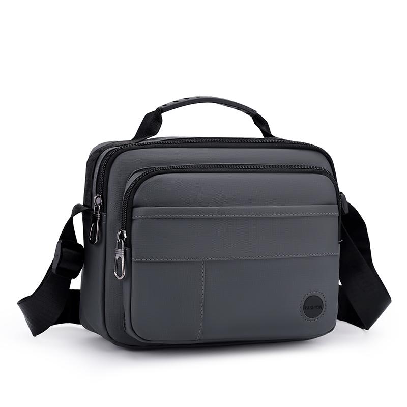 Men's Multi-Compartment Crossbody Bag – Adjustable Strap Business Shoulder Pack for Travel & Everyday Use