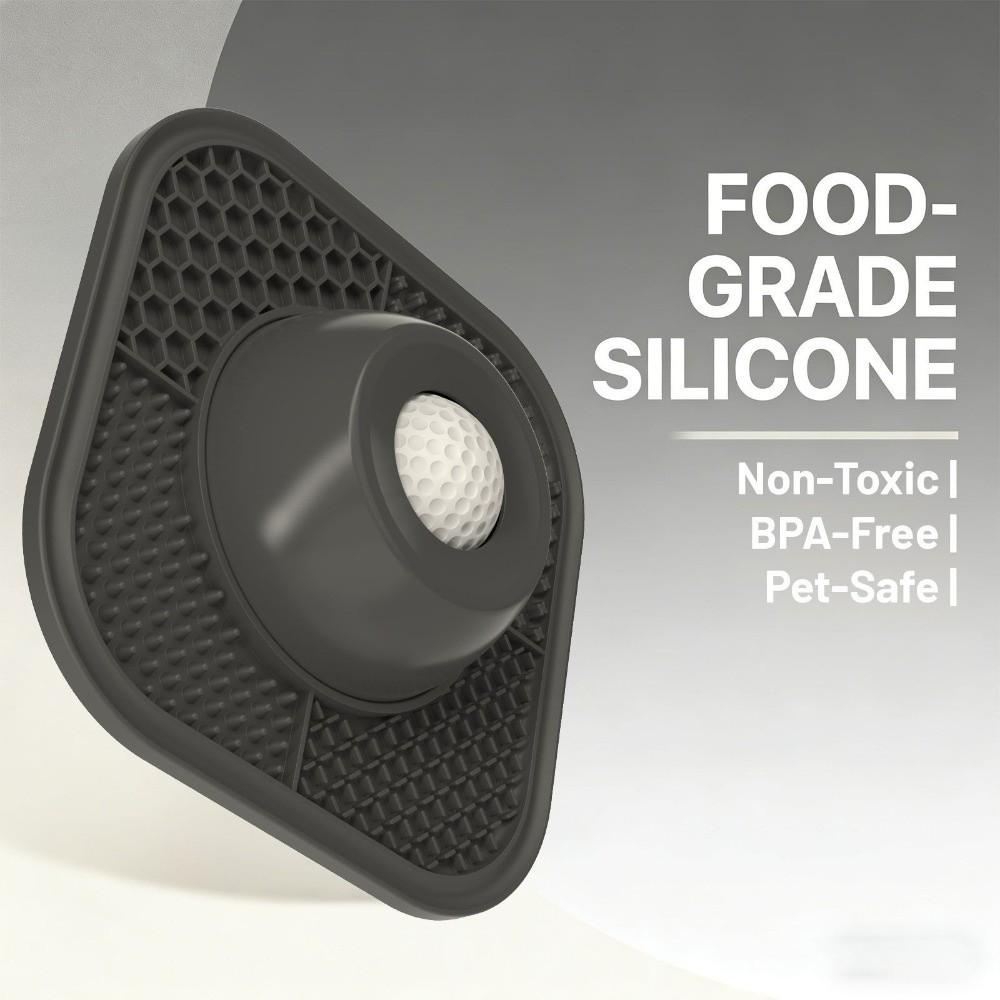 Silicone Pet Lick Bowl Non-Slip Interactive Dog Slow-speed Bowl Self-Soothing Promotes Dental Health Slow Feeder Dog Bowl