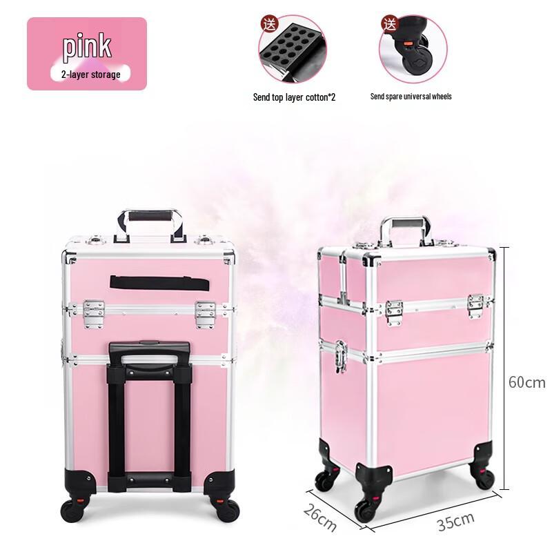 Профессиональный 22-дюймовый кейс на колесах для визажиста и мастера по красоте