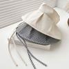 Plaid Print Sun Protection Hats Foldable Wide Brim Sunhat Leisure Summer Fisherman Cap  Outdoor