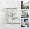 Stainless Steel Washbasin Hooks Storage Racks Punch-Free Bathroom Basin Hook Save Space Wall Mount Storage Hooks Holders Shelf