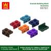 194Pcs/lot 99781 Bracket 1x2 - 1x2 Block Moc Colour Accessories Works With featuring Brick DO IT YOURSELF Children's Toy Assembly Parts