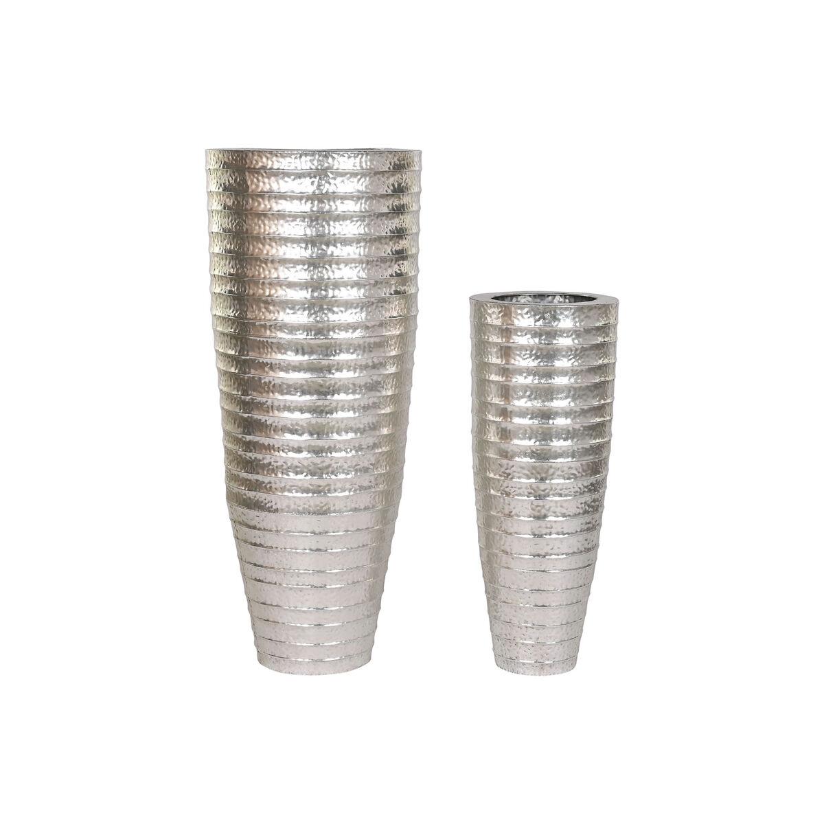 

Набор цветочных горшков Home ESPRIT Silver Metal 51 x 51 x 123 см TU прозрачный