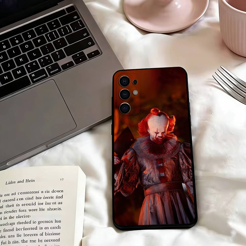 Art the Clown horror T-Terrifiers Phone Case For Samsung S25,S24,S21,S22,S23,S30,Ultra,S20,Plus,Fe,Lite,Note,10,Black Cover