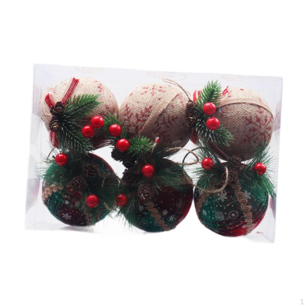 Christmas Ball Ornaments Decorative Baubles Pendants Party Favors for Xmas Trees