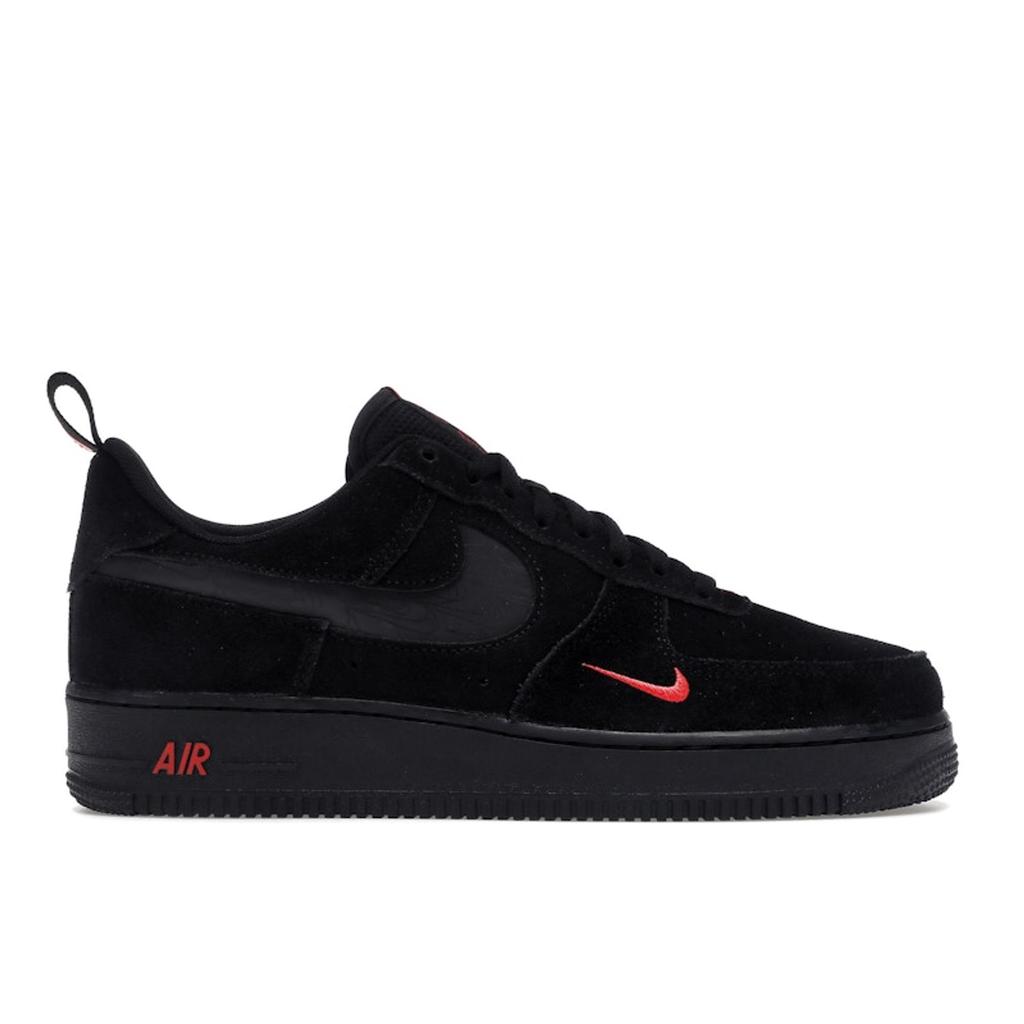 Nike Air Force 1 07 LV8 Reflective Swoosh - Black Crimson Men Sneakers Light-Crimson DZ4514-001