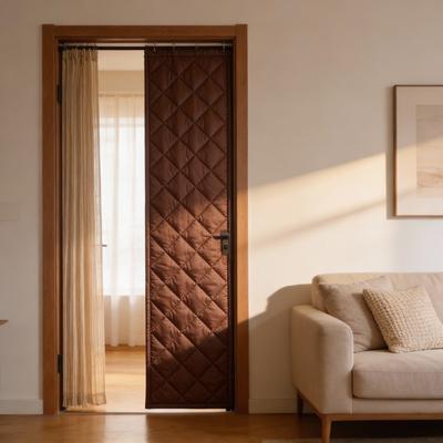 1PCS Thermal Insulated Door Curtain Winter Door Curtain Magnetic Insulation Windproof Cotton Curtain Privacy-Protecting