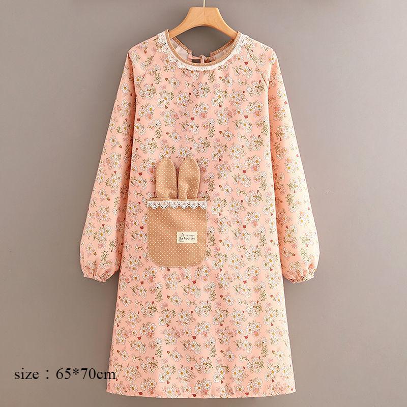 Fashionable Floral Kitchen Home Cooking Apron with Increased Waterproof and Stain Resistant Properties