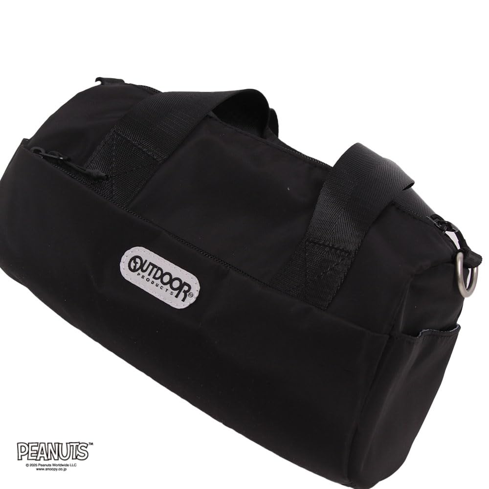 [OUTDOOR-PRODUKTE] PEANUTS Kollektion Snoopy Roll Boston Tasche ODB027 Schwarz