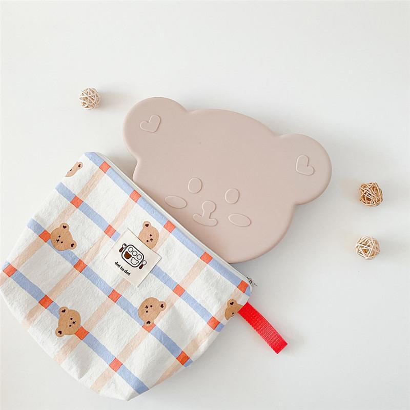 Canvas Travel Makeup Bag With Multipurpose Storage For Kids Bedroom Organization