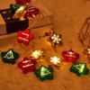 1pc 10/20 LED Christmas Electroplated Star Battery Powered String Light Christmas Fairy Atmosphere For Festive Christmas Decor